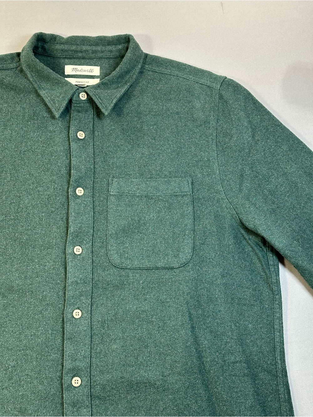 Madewell Sunday Flannel Perfect Shirt, Button Down, Cotton - Mens XL - Picture 3 of 15